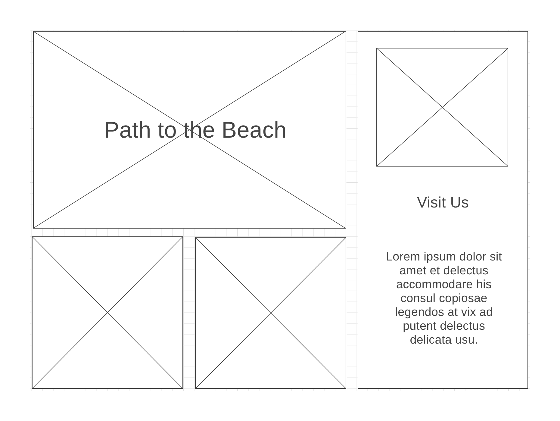 Beach Wireframe